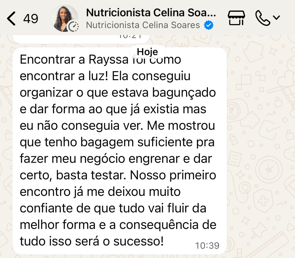 depoimento de aluna do maps